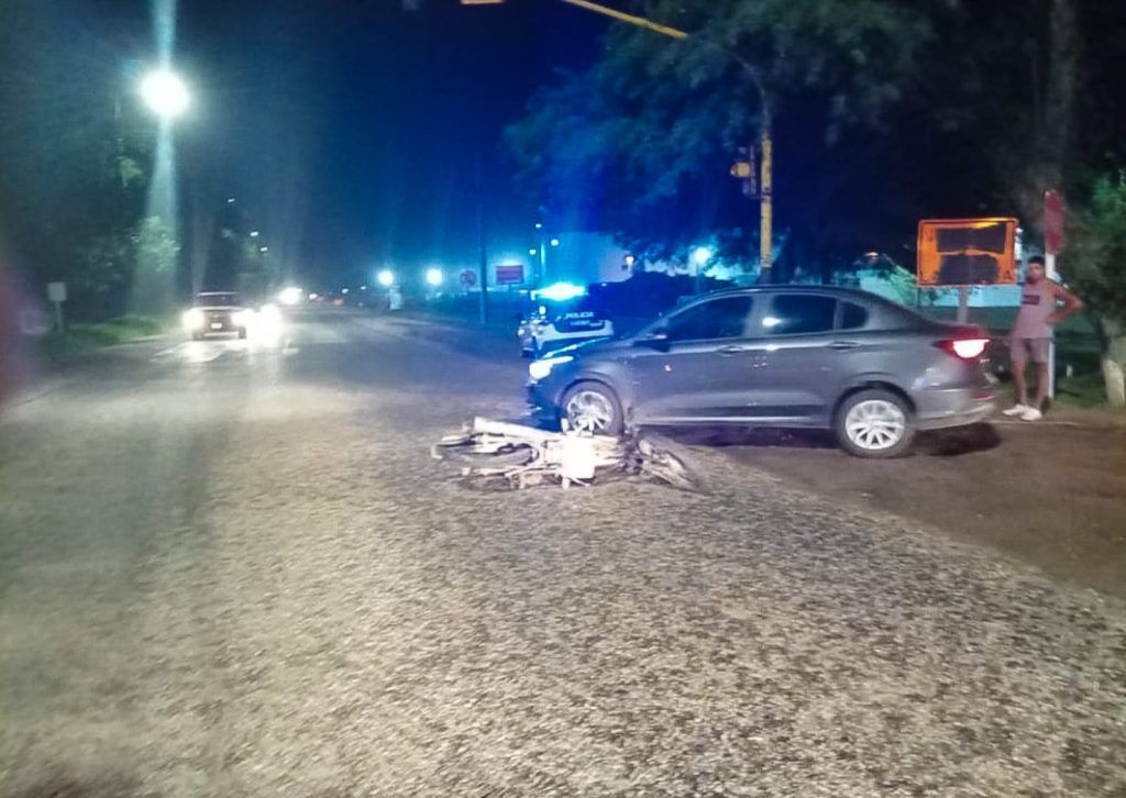 COLONIA CAROYA: UN MOTOCICLISTA HERIDO EN ACCIDENTE EN LA RN9