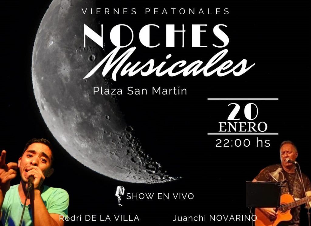 NOCHES MUSICALES EN VILLA DEL TOTORAL: MUSICA EN VIVO Y PASEO PEATONAL
