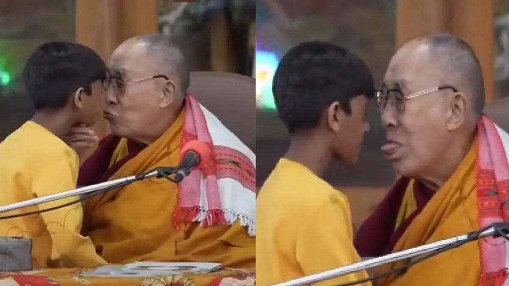 ESCÁNDALO: EL DALAI LAMA TUVO QUE SALIR A PEDIR DISCULPAS POR BESAR A UN NIÑO Y PEDIRLE QUE “LE CHUPE LA LENGUA”