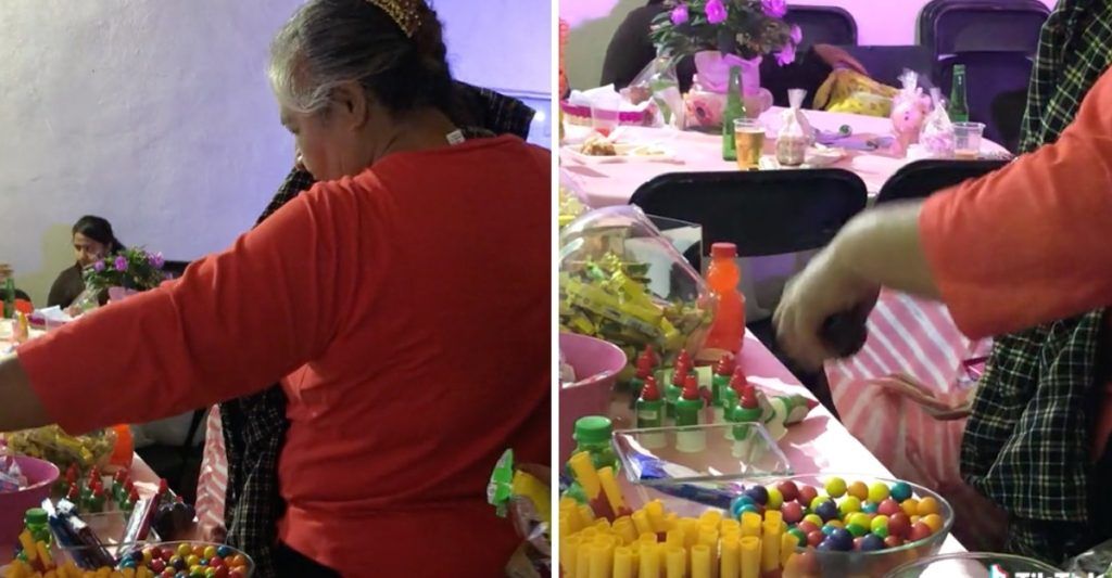 UNA INVITADA ARRASÓ CON LA MESA DULCE DE UNA FIESTA DE 15 Y EL VIDEO SE VOLVIÓ VIRAL EN LAS REDES SOCIALES