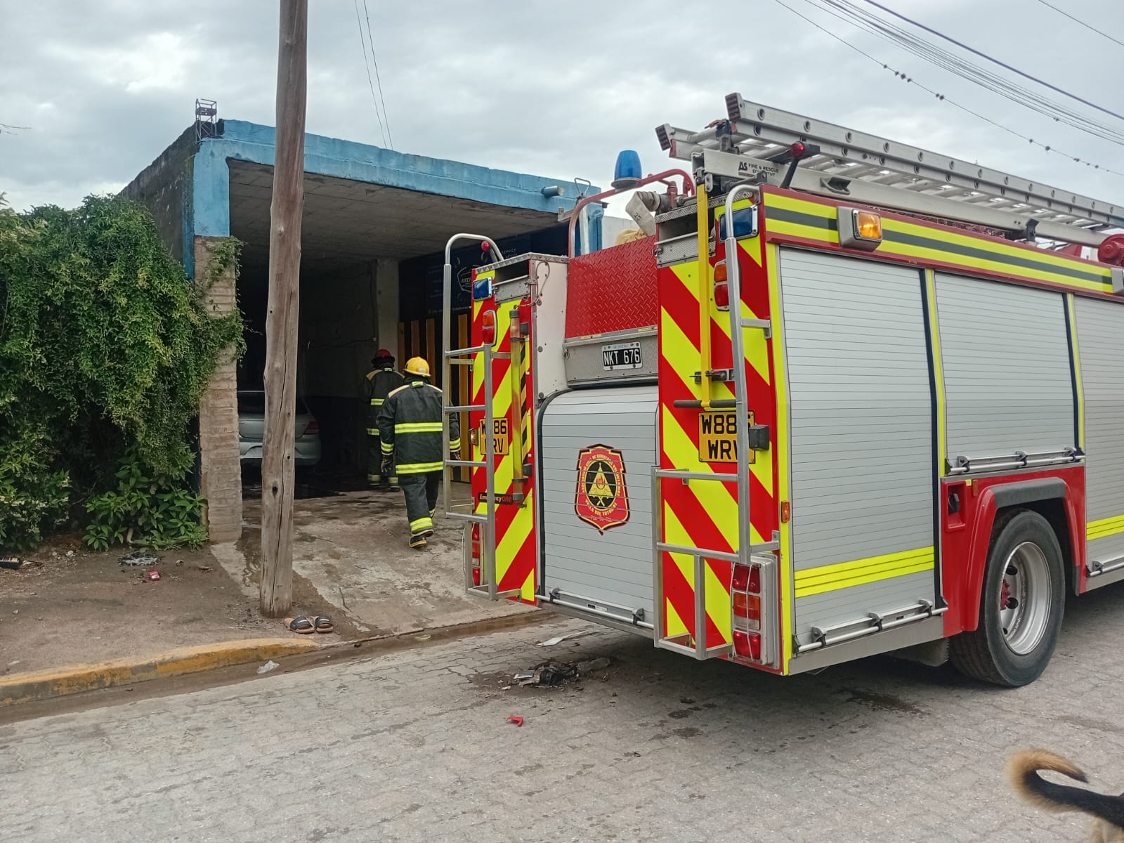 INCENDIO EN UN TALLER MECÁNICO DE VILLA DEL TOTORAL