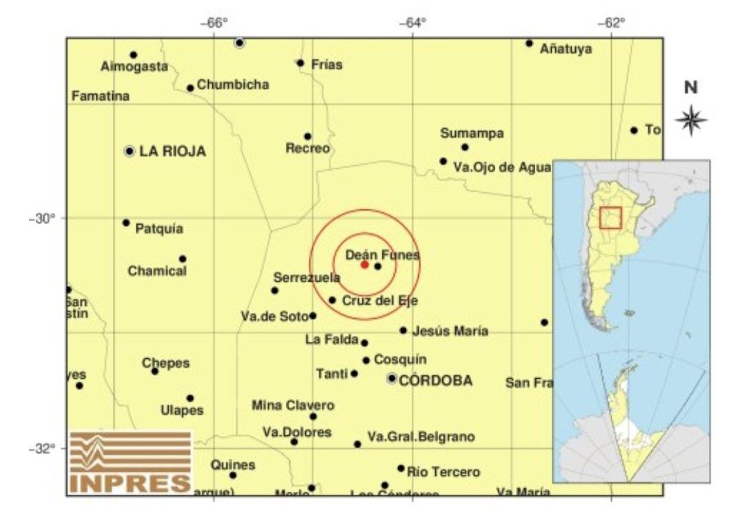 TEMBLOR EN DEAN FUNES