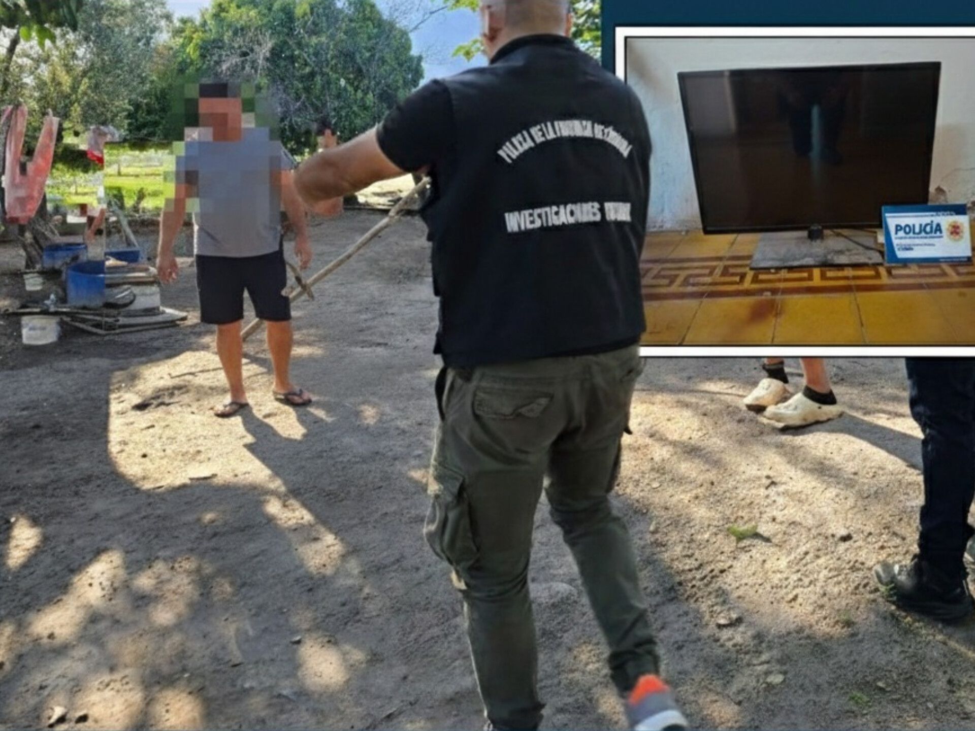 ALLANARARON UNA VIVIENDA EN LAS PEÑAS POR UN HECHO DE ROBO
