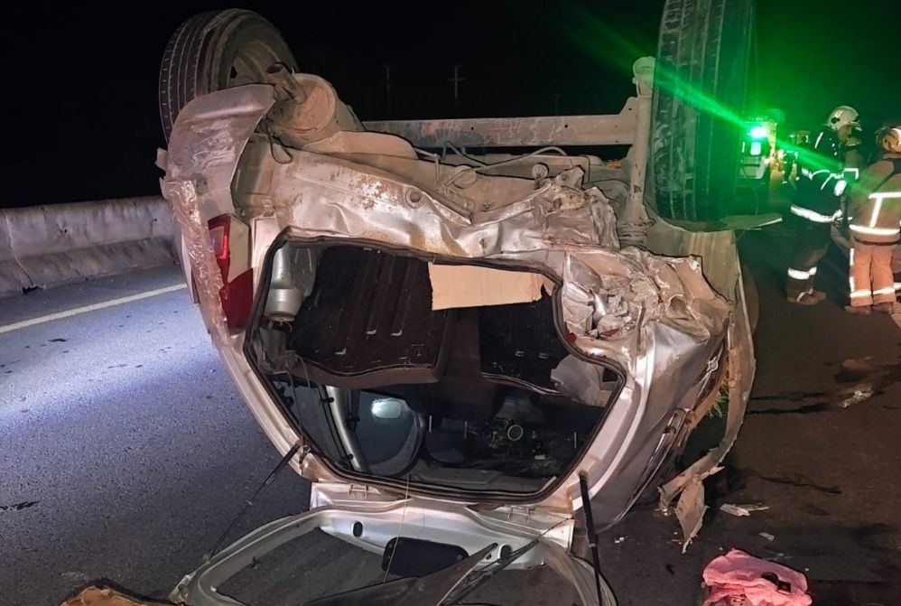 COLISIÓN EN LA RN9 ENTRE GENERAL PAZ Y JUÁREZ CELMAN DEJA DOS HERIDOS