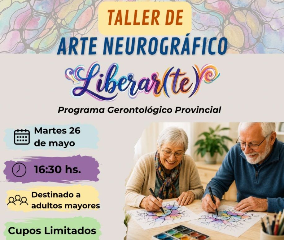 VILLA DEL TOTORAL: TALLER “LIBER-ARTE” ESTE MARTES DE ARTE NEUROGRÁFICO PARA ADULTOS MAYORES