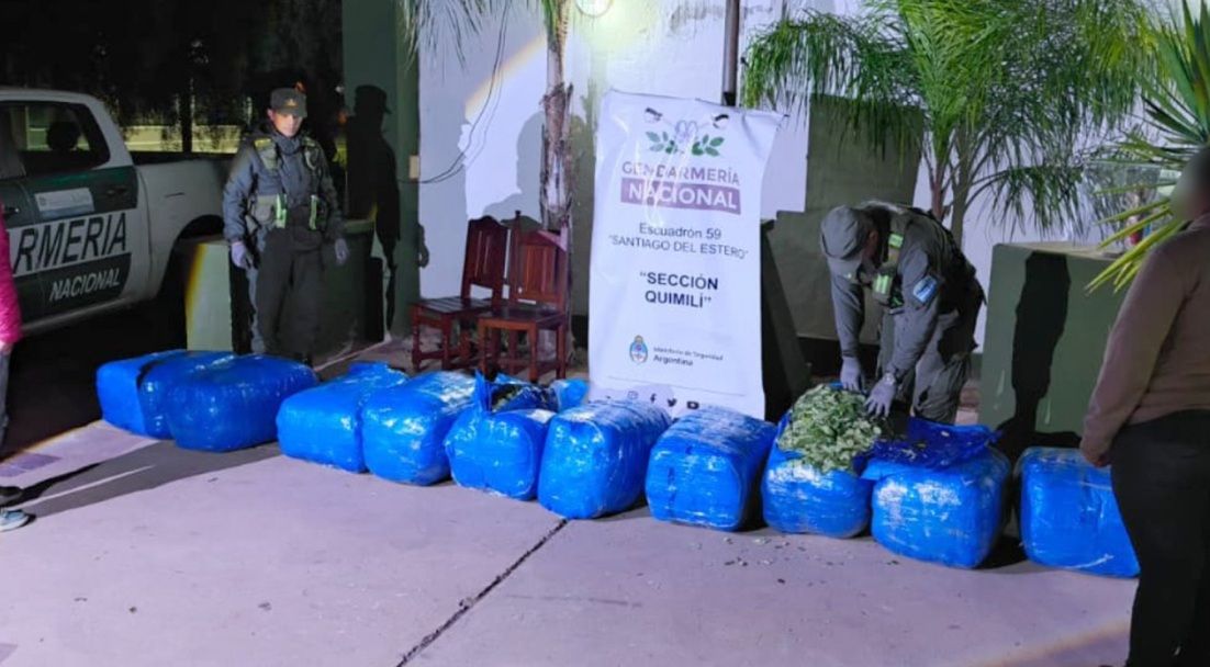 SANTIAGO DEL ESTERO: DETECTAN CASI 800 KILOS DE HOJAS DE COCA EN UN TOUR DE COMPRAS PROCEDENTE DE SALTA