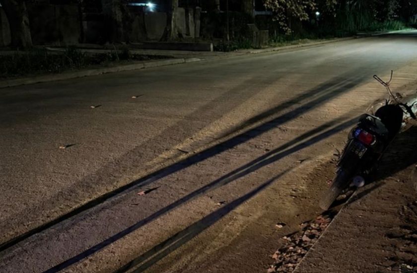 VILLA DEL TOTORAL: UN MOTOCICLISTA RESULTÓ HERIDO TRAS PERDER EL CONTROL DE SU RODADO