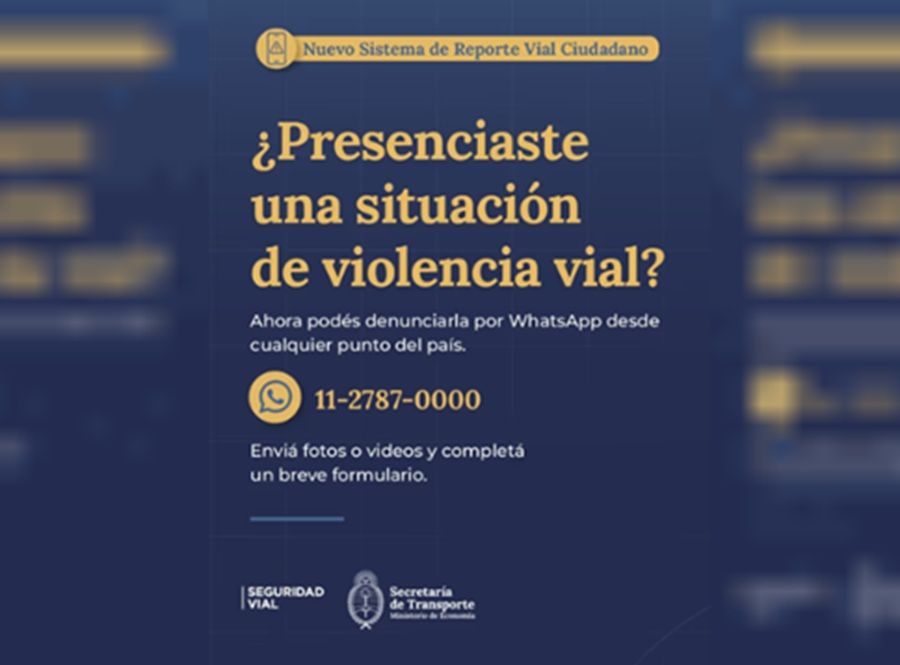 LA AGENCIA DE SEGURIDAD VIAL LANZÓ UNA NUEVA HERRAMIENTA DIGITAL PARA REPORTAR CONDUCTAS PELIGROSAS POR WHATSAPP