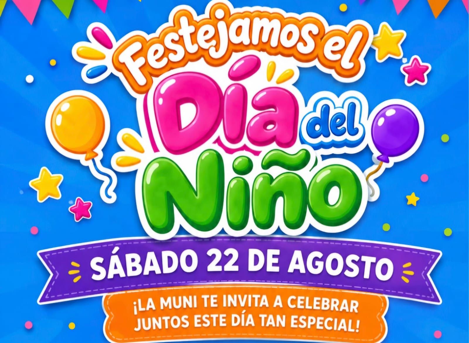 LA MUNI DE VILLA DEL TOTORAL FESTEJARÁ EL DÍA DEL NIÑO CON JUEGOS Y ESPECTÁCULOS EN PLAZA SAN MARTÍN