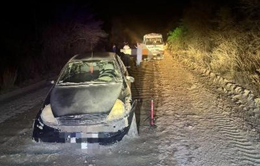 LA HIGUERA: UN MOTOCICLISTA RESULTÓ HERIDO TRAS CHOCAR CONTRA UN AUTO