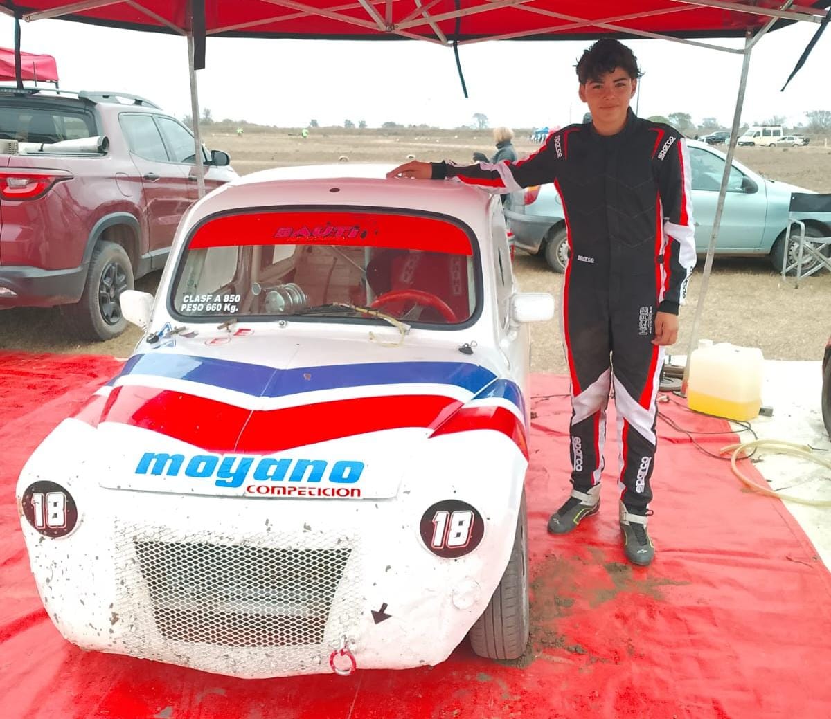 BAUTISTA MOYANO DEBUTÓ CON UN DESTACADO QUINTO PUESTO EN EL PROVINCIAL DE TIERRA