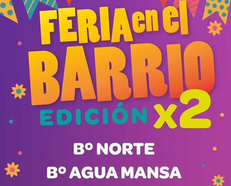 JESUS MARÍA: AGUA MANSA SERÁ SEDE DE UNA NUEVA EDICIÓN DE FERIA EN EL BARRIO X2
