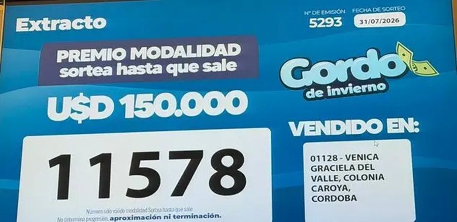 UNA VECINA DE COLONIA CAROYA SE CONVIRTIÓ EN MILLONARIA TRAS GANAR EL GORDO DE INVIERNO