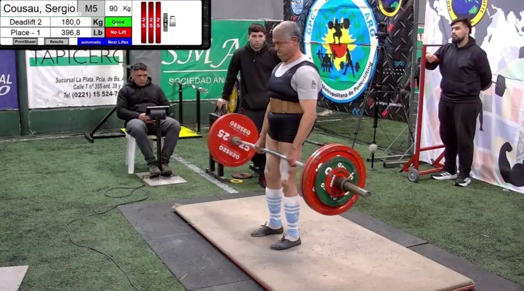 ORGULLO DEANFUNENSE: JULIO ¨CHONI¨ SE CONSAGRÓ CAMPEÓN NACIONAL DE POWERLIFTING A LOS 74 AñOS